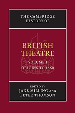 portada 1: The Cambridge History of British Theatre: Volume 1