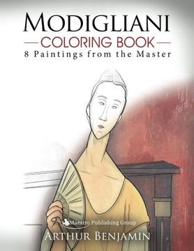 portada Modigliani Coloring Book: 8 Paintings From the Master (en Inglés)