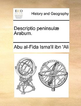 portada descriptio peninsul arabum. (en Inglés)