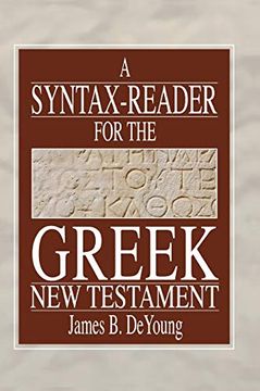portada A Syntax-Reader for the Greek new Testament (Ancient Language Resources) (en Inglés)