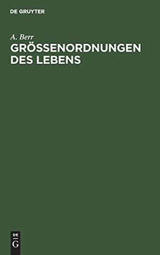 portada Größenordnungen des Lebens (in German)