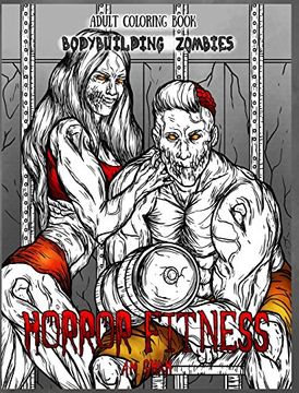 portada Adult Coloring Book Horror Fitness: Bodybuilding Zombies