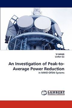 portada an investigation of peak-to-average power reduction (en Inglés)