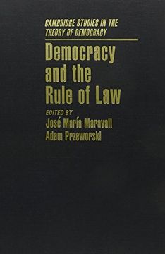 portada Democracy and the Rule of law (Cambridge Studies in the Theory of Democracy) (in English)