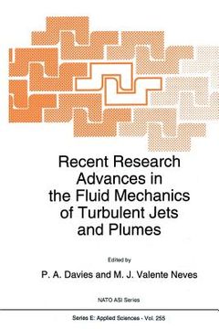 portada Recent Research Advances in the Fluid Mechanics of Turbulent Jets and Plumes (en Inglés)