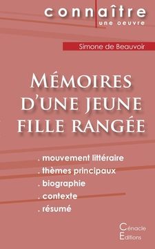 portada Fiche de lecture Mémoires d'une jeune fille rangée de Simone de Beauvoir (Analyse littéraire de référence et résumé complet) 