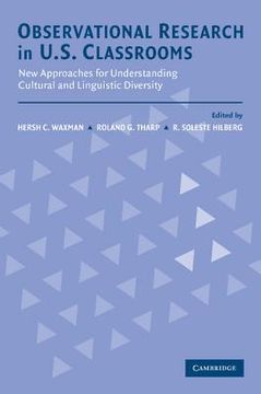 portada Observational Research in U. S. Classrooms: New Approaches for Understanding Cultural and Linguistic Diversity 