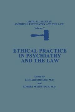 portada Ethical Practice in Psychiatry and the Law (en Inglés)