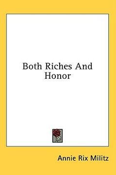 portada both riches and honor (en Inglés)