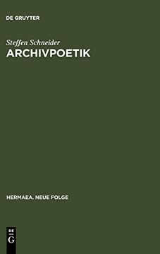 portada Archivpoetik (en Alemán)