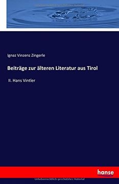 portada Beiträge zur älteren Literatur aus Tirol