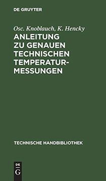portada Anleitung zu Genauen Technischen Temperaturmessungen 