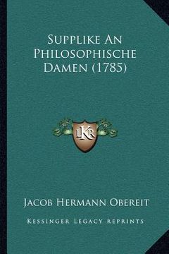 portada supplike an philosophische damen (1785) (en Inglés)