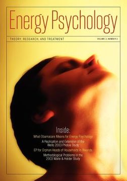 portada energy psychology journal, 2:2: theory, research, and treatment (in English)