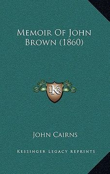 portada memoir of john brown (1860) (en Inglés)