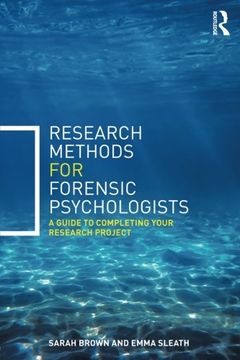 portada Research Methods for Forensic Psychologists: A Guide to Completing Your Research Project (en Inglés)