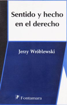 portada Sentido y Hecho en el Derecho (in Spanish)