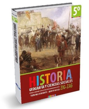 portada Historia, Geografia y Soc. 5º Basico Texto Estudiante