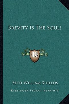 portada brevity is the soul! (en Inglés)