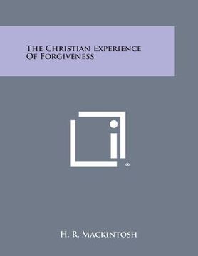 portada The Christian Experience of Forgiveness