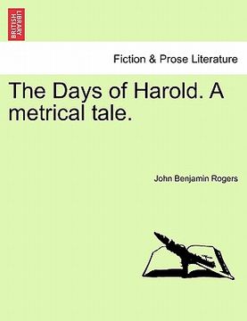 portada the days of harold. a metrical tale. (en Inglés)