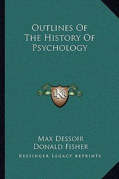 portada outlines of the history of psychology (in English)