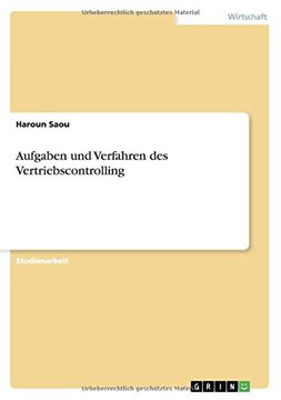 portada Aufgaben und Verfahren des Vertriebscontrolling (German Edition)