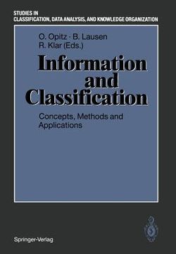 portada information and classification: concepts, methods and applications. proceedings of the 16th annual conference of the "gesellschaft fa1/4r klassifikati