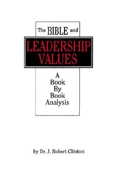 portada the bible and leadership values (en Inglés)