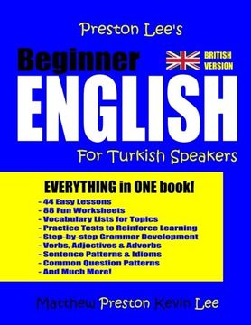 portada Preston Lee's Beginner English For Turkish Speakers (British)