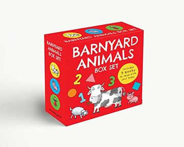 portada The Barnyard Animals box Set: My First Board Book Library (Barnyard Basics) (en Inglés)
