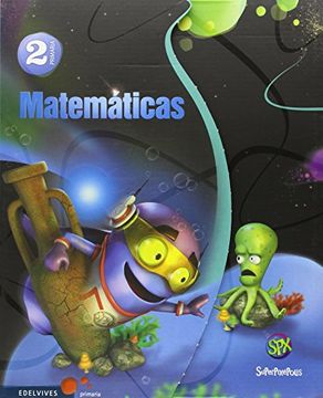 portada Matemáticas 2º Primaria (Tres Trimestres) (Superpixépolis)