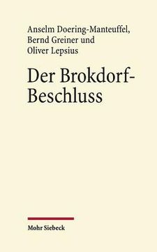portada Der Brokdorf-Beschluss Des Bundesverfassungsgerichts 1985: Eine Veroffentlichung Aus Dem Arbeitskreis Fur Rechtswissenschaft Und Zeitgeschichte an Der (en Alemán)