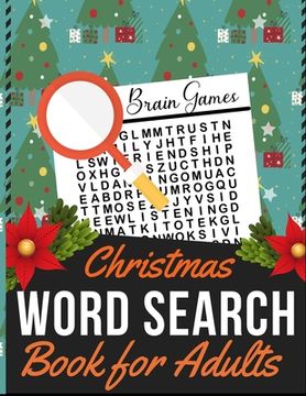 portada Christmas Word Search Book for Adults: Holiday themed word search puzzle book Puzzle Gift for Word Puzzle Lover Brain Exercise Game (in English)
