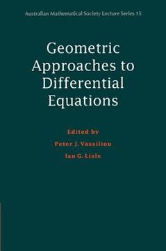 portada Geometric Approaches to Differential Equations Paperback (Australian Mathematical Society Lecture Series) 