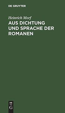 portada Aus Dichtung und Sprache der Romanen: Vortr ge und Skizzen (en Alemán)