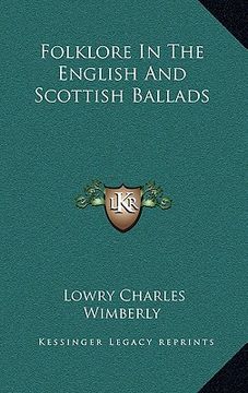 portada folklore in the english and scottish ballads (en Inglés)