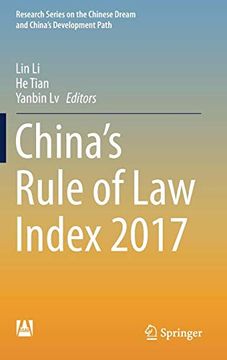 portada China's Rule of law Index 2017 (Research Series on the Chinese Dream and China’S Development Path) (en Inglés)