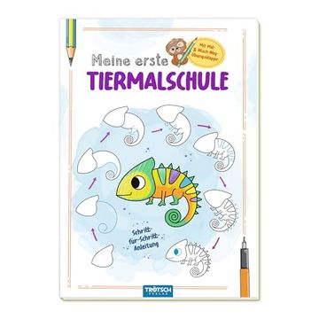 portada Trötsch Malbuch Meine Erste Tiermalschule Chamäleon