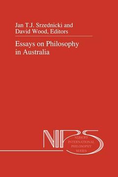 portada essays on philosophy in australia (in English)