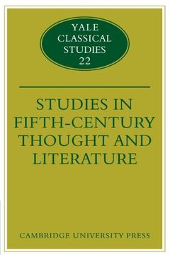 portada Studies in Fifth Century Thought and Literature Paperback (Yale Classical Studies) (en Inglés)