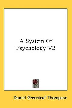 portada a system of psychology v2 (en Inglés)