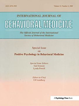 portada International Journal of Behavioral Medicine (en Inglés)