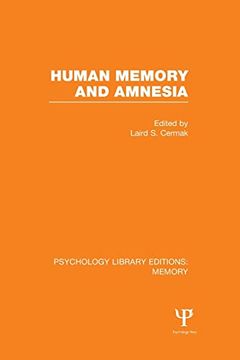 portada Human Memory and Amnesia (Ple: Memory) (Psychology Library Editions: Memory) (en Inglés)
