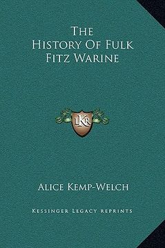 portada the history of fulk fitz warine (en Inglés)