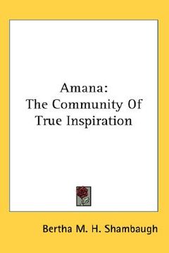 portada amana: the community of true inspiration (en Inglés)