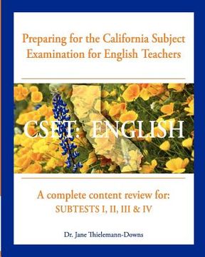 portada cset: english preparing for the california subject examination for english teachers (en Inglés)