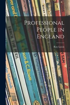 portada Professional People in England (in English)