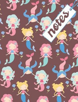 portada Notes: Composition Notebook With Cute Mermaids For Girls, Great For School Notes