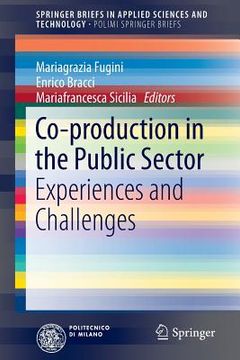 portada Co-Production in the Public Sector: Experiences and Challenges (en Inglés)